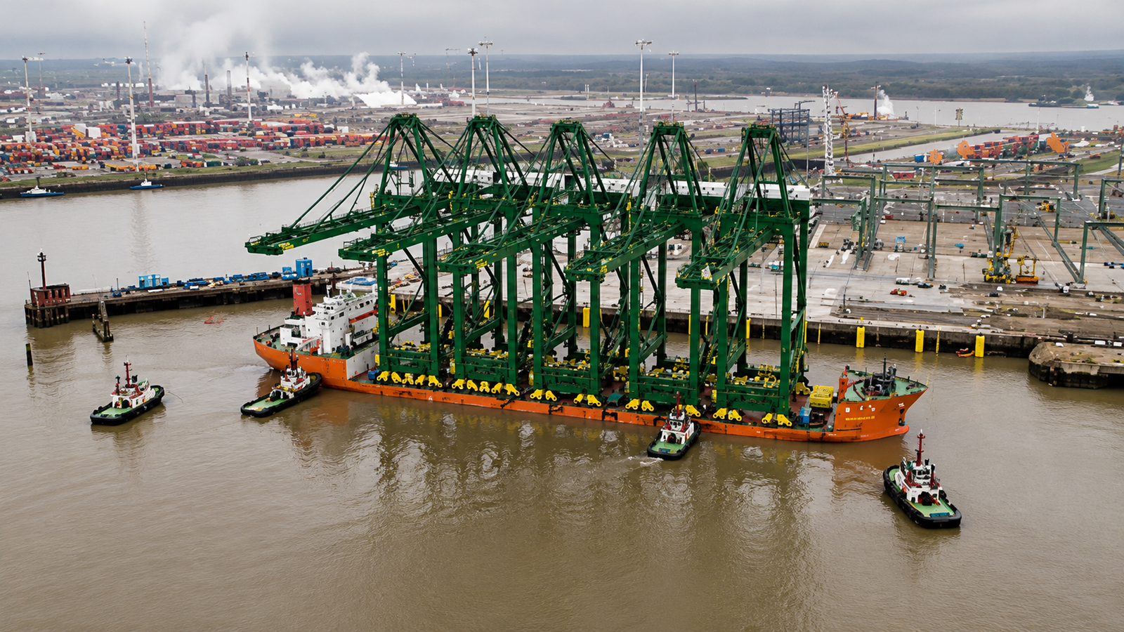 PSA Antwerp Gets Five Mega STS Cranes for Europa Terminal