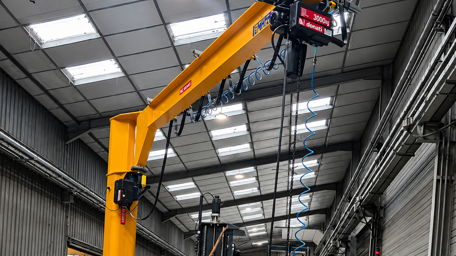 AMIO Levage Fits Jib Crane at Industrial Facility