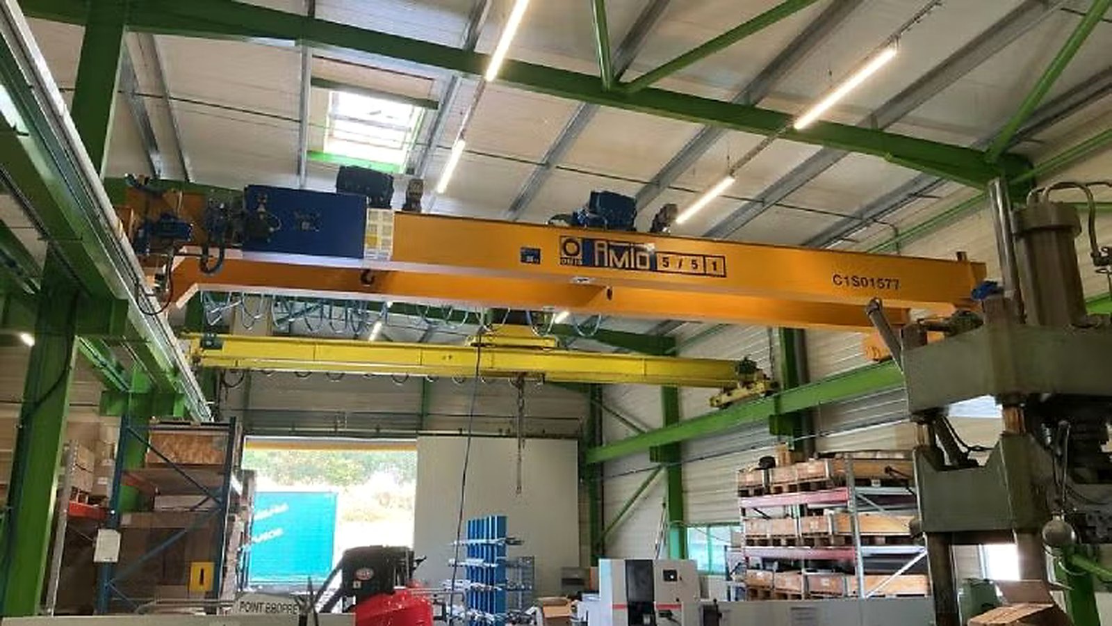AMIO Levage Installs 5T Overhead Crane With 8.7m Reach