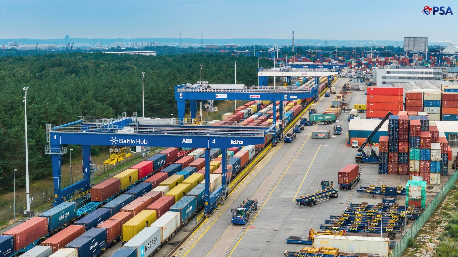 Baltic Hub Adds Two Electric Rail Cranes to Boost Container Capacity