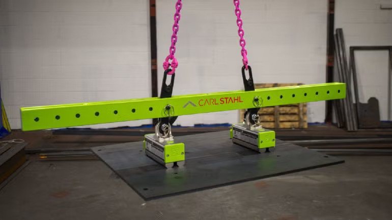Carl Stahl Supplies 700kg Magnetic Lifting Beam for Steel Handling